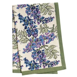 Couleur Nature Place Settings & Linens|Wisteria Tea Towels in Blue & Green, Set of 3
