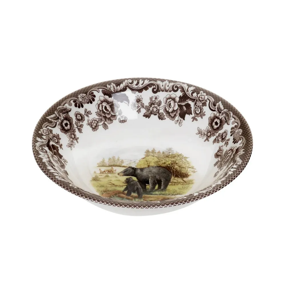 Spode Dinnerware|Woodland Ascot Cereal Bowl with Black Bear