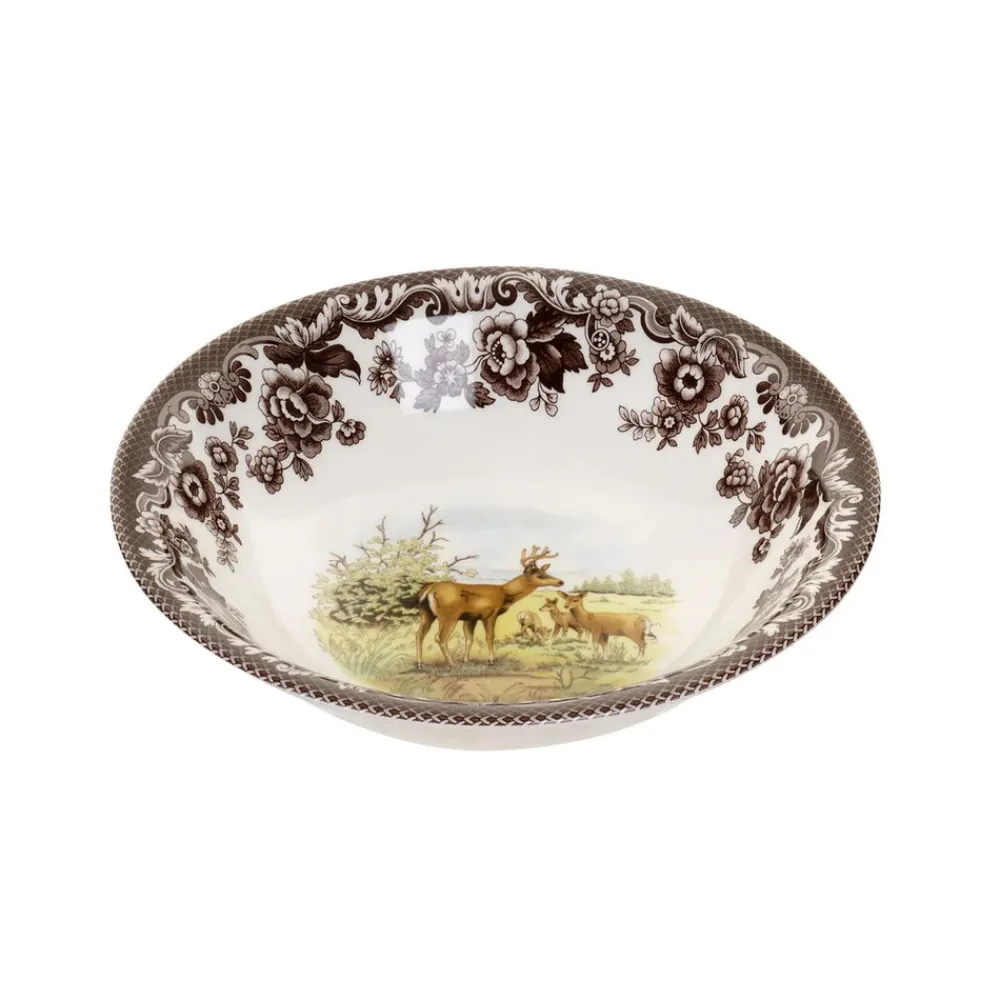 Spode Dinnerware|Woodland Ascot Cereal Bowl with Mule Deer