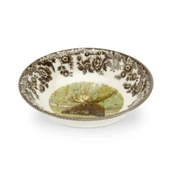Spode Dinnerware|Woodland Cereal Bowl with Magestic Moose