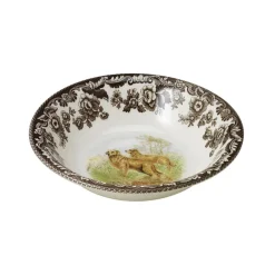 Spode Dinnerware|Woodland Dogs Ascot Cereal Bowl with Golden Retriever