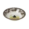 Spode Dinnerware|Woodland Dogs Ascot Cereal Bowl with Black Labrador Retriever