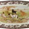 Spode Dinnerware|Woodland Dogs Rectangular Platter with All Dogs