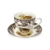 Spode Dinnerware|Woodland Teacup & Saucer with Quail, Pheasant, Snipe, & Rabbit