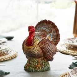 Spode Dinnerware|Woodland Turkey Gravy Boat with Ladle