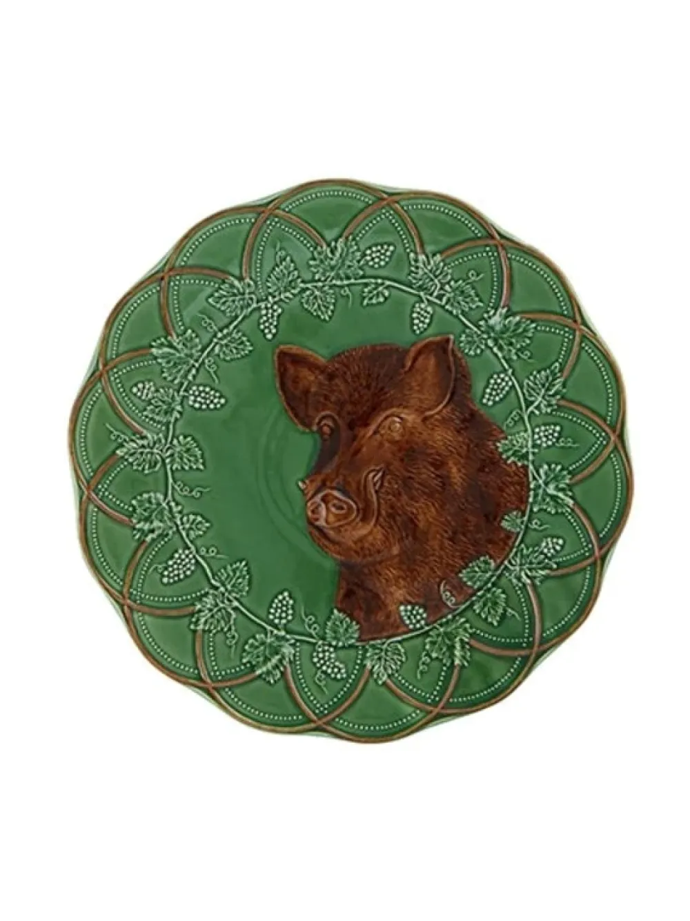 Bordallo Pinheiro Dinnerware|Woods Boar Plate