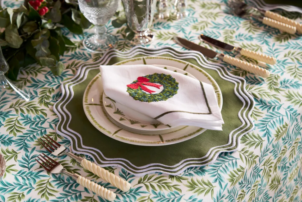 Loulou La Dune Place Settings & Linens|Wreath Napkin, Set of 4