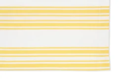 TriChi Design Place Settings & Linens|Yellow Stripe Cotton Tablecloth