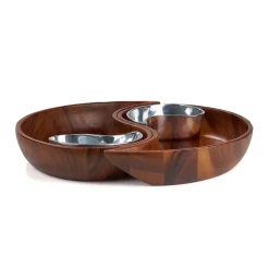 Nambe Dinnerware|Yin Yang Chip & Dip